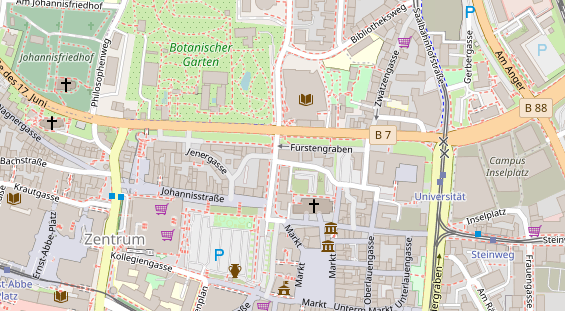 Friseur auf Satellitenbild