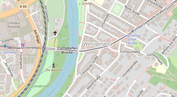 Friseur auf Satellitenbild