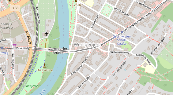 Friseur auf Satellitenbild