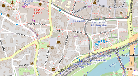 Friseur auf Satellitenbild