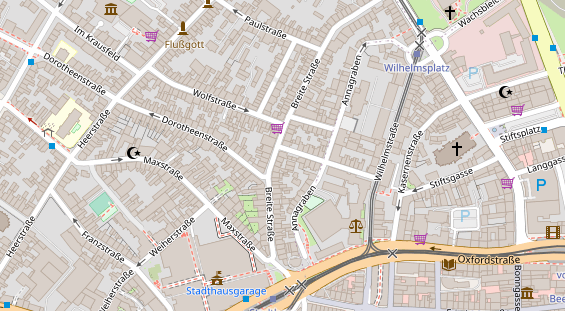 Friseur auf Satellitenbild