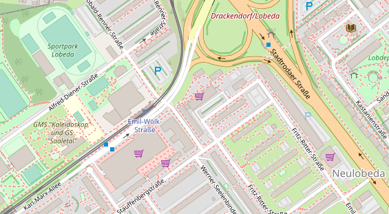 Friseur auf Satellitenbild