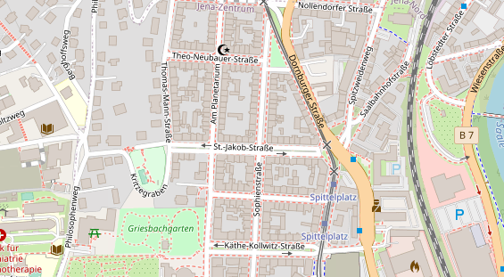 Friseur auf Satellitenbild