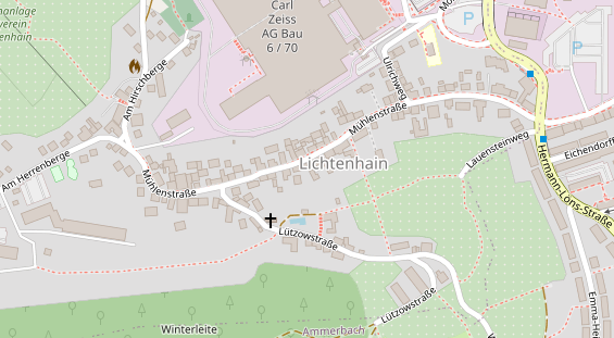 Friseur auf Satellitenbild