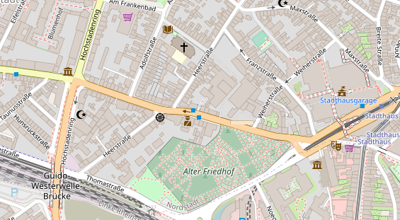 Friseur auf Satellitenbild