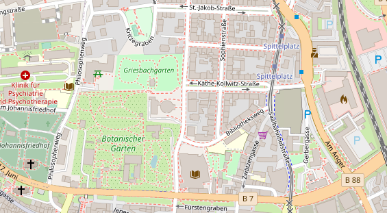 Friseur auf Satellitenbild