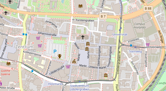 Friseur auf Satellitenbild