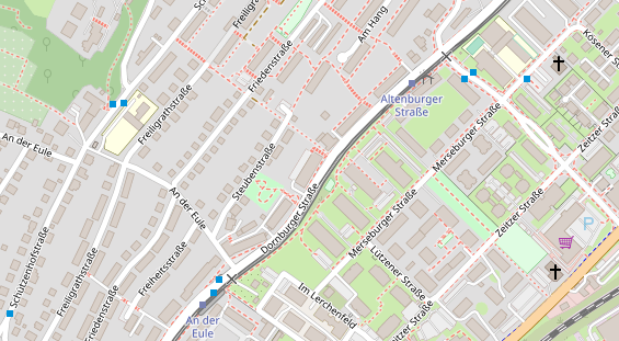 Friseur auf Satellitenbild