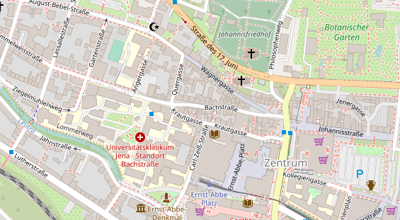 Friseur auf Satellitenbild