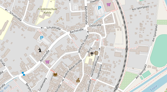 Friseur auf Satellitenbild