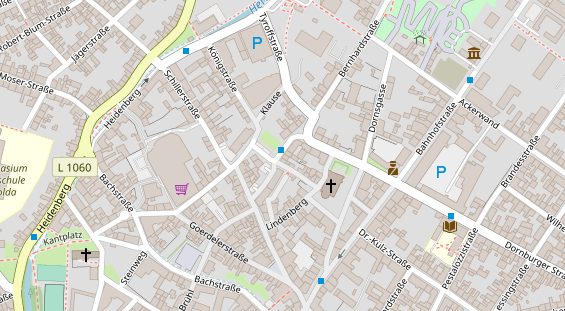 Friseur auf Satellitenbild