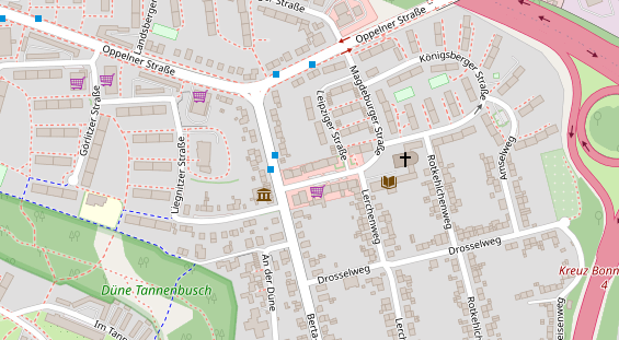 Friseur auf Satellitenbild