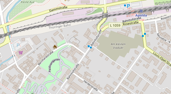 Friseur auf Satellitenbild