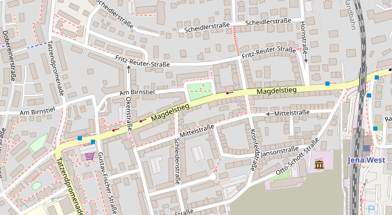 Friseur auf Satellitenbild