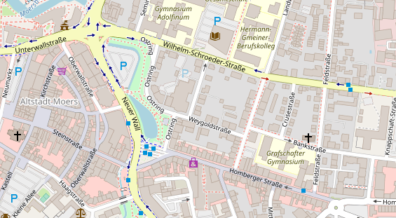 Friseur auf Satellitenbild