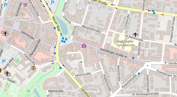 Friseur auf Satellitenbild