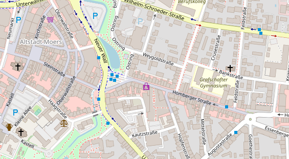 Friseur auf Satellitenbild