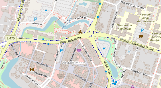 Friseur auf Satellitenbild