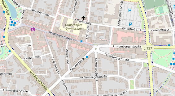 Friseur auf Satellitenbild