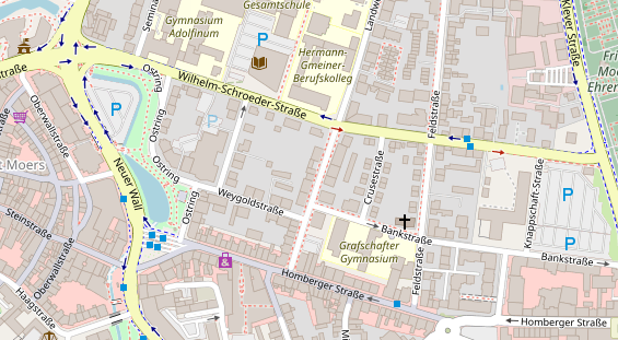 Friseur auf Satellitenbild