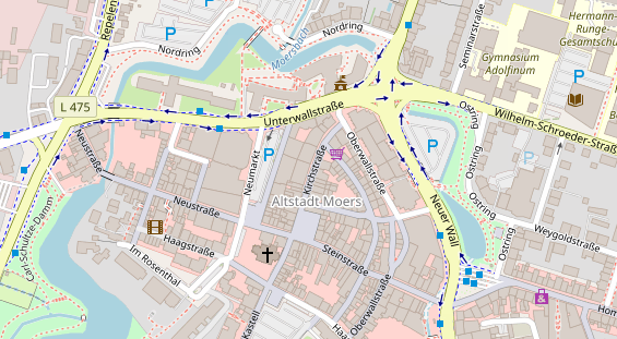 Friseur auf Satellitenbild