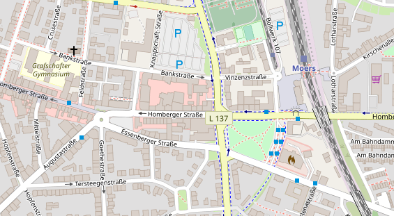 Friseur auf Satellitenbild