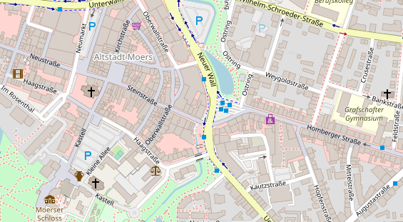 Friseur auf Satellitenbild