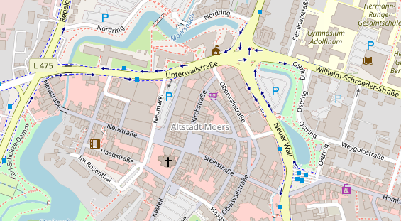 Friseur auf Satellitenbild