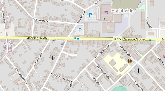 Friseur auf Satellitenbild