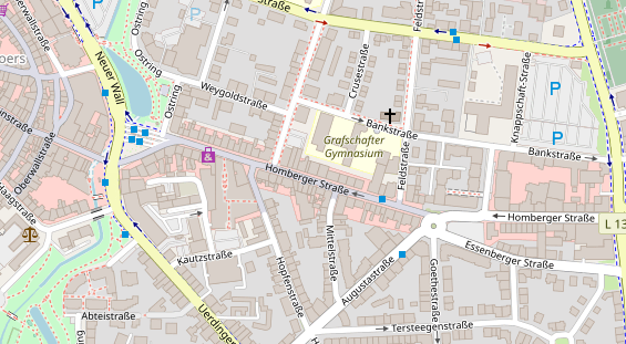 Friseur auf Satellitenbild