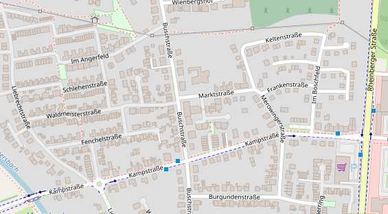 Friseur auf Satellitenbild