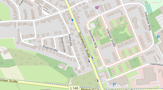 Friseur auf Satellitenbild