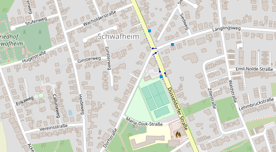 Friseur auf Satellitenbild