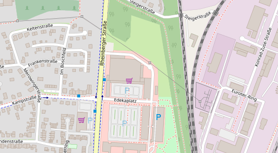 Friseur auf Satellitenbild