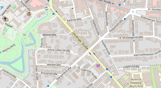 Friseur auf Satellitenbild