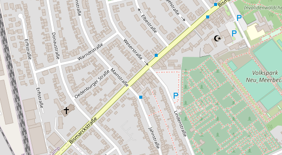 Friseur auf Satellitenbild