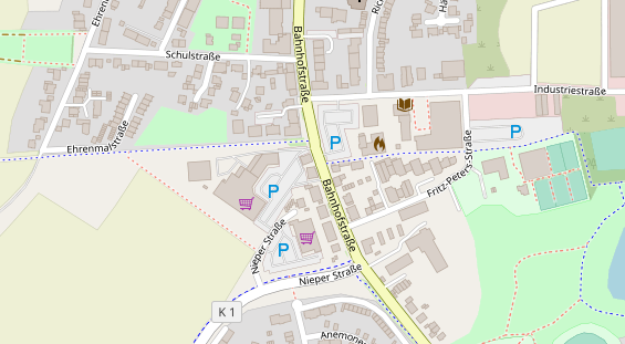 Friseur auf Satellitenbild