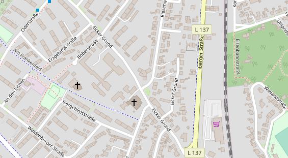 Friseur auf Satellitenbild