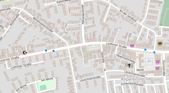 Friseur auf Satellitenbild