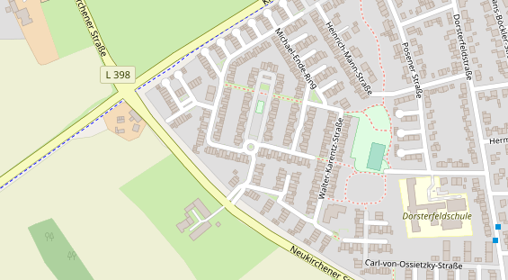 Friseur auf Satellitenbild