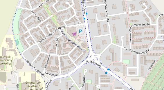 Friseur auf Satellitenbild