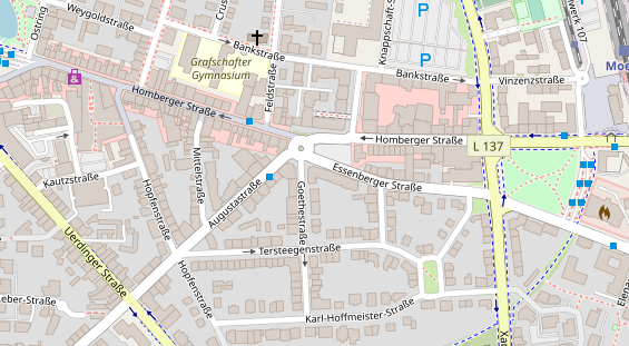 Friseur auf Satellitenbild