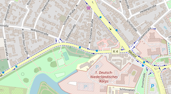 Friseur auf Satellitenbild