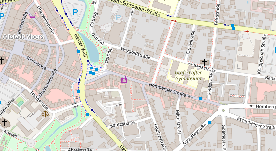 Friseur auf Satellitenbild