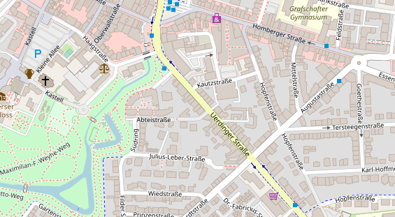 Friseur auf Satellitenbild