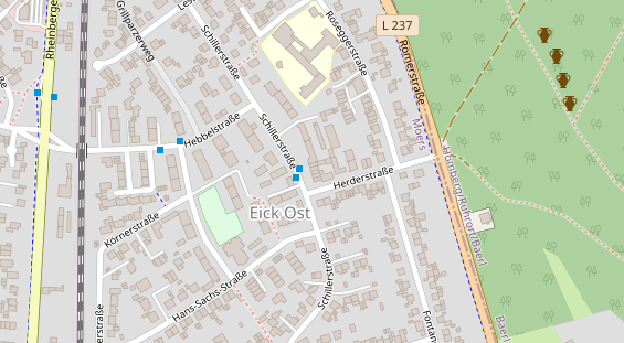 Friseur auf Satellitenbild