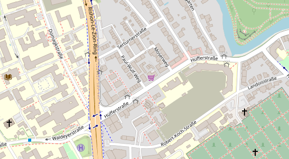 Friseur auf Satellitenbild