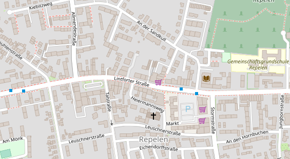 Friseur auf Satellitenbild