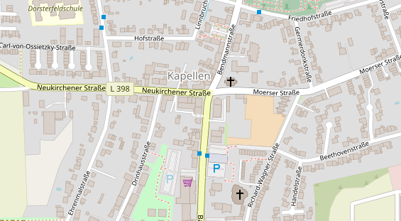 Friseur auf Satellitenbild