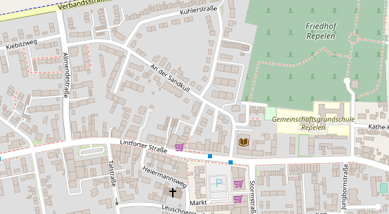 Friseur auf Satellitenbild